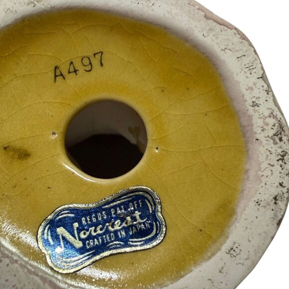 Vintage Norcrest Rooster & Hen Ceramic Figurines Hand-Painted Made In Japan READ - Picture 12 of 14